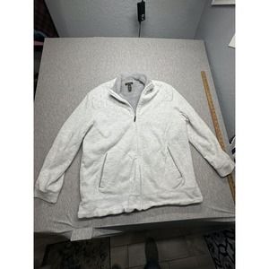 Tasso Elba Men Gray Soft Full Zip Fleece/Sherpa Lined Jacket 2XL‎